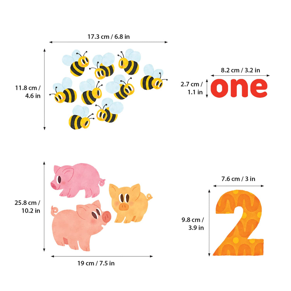 DECOWALL DS6-2020 six sheets measuring 28.7 by 20 cm each