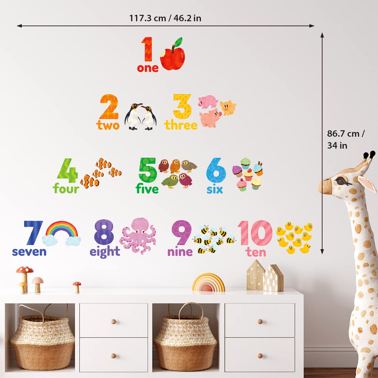 DECOWALL DS6-2020 peel-and-stick adhesive for easy decorating