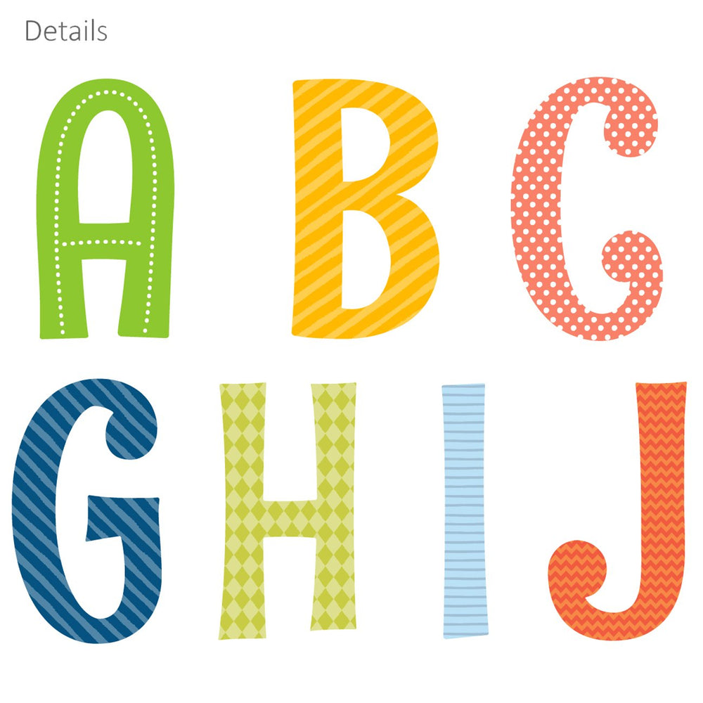 DECOWALL DS8-1701A alphabet letters boost playful learning in nurseries