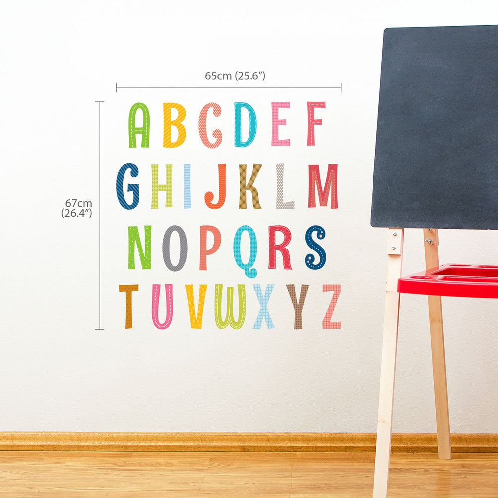 DECOWALL DS8-1701A peel-and-stick letters for quick, colorful room updates
