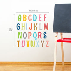 DECOWALL DS8-1701A peel-and-stick letters for quick, colorful room updates