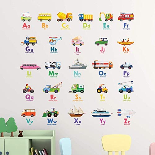 Decowall DS8-2005N wall sticker assembly showcases easy peel-and-stick application.