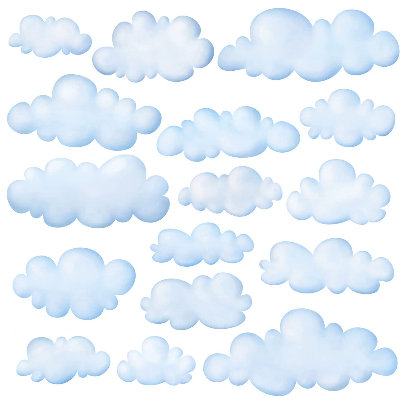 DECOWALL DS9-1702 Clouds wall stickers create a dreamy sky backdrop.