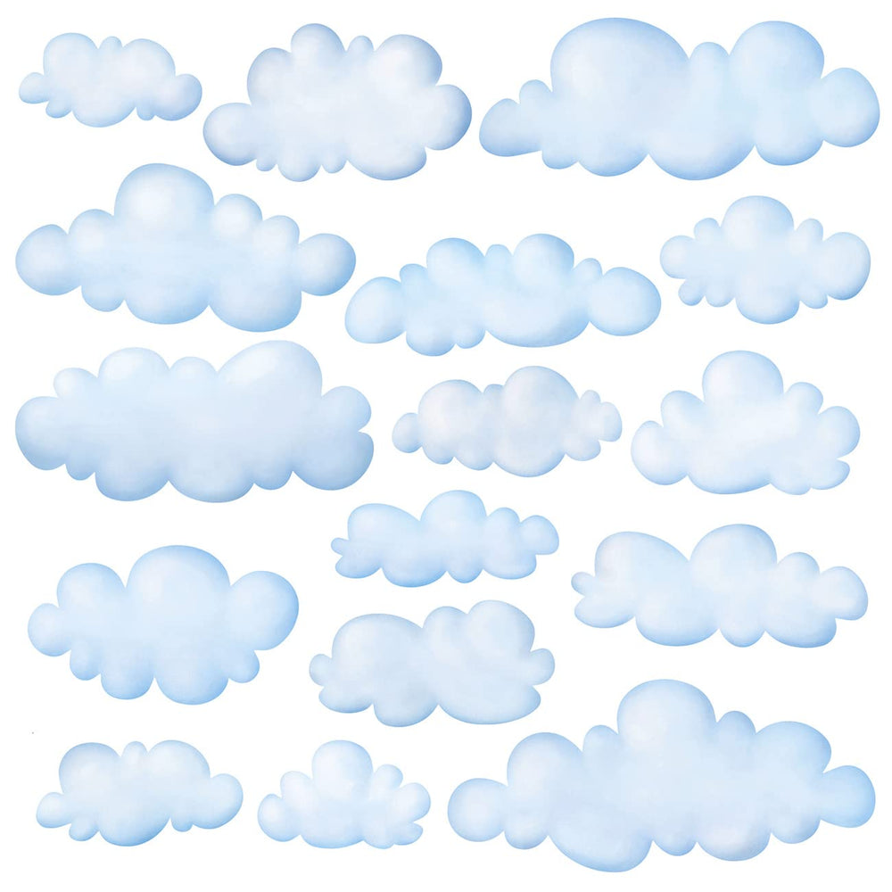 DECOWALL DS9-1702 Clouds wall stickers create a dreamy sky backdrop.