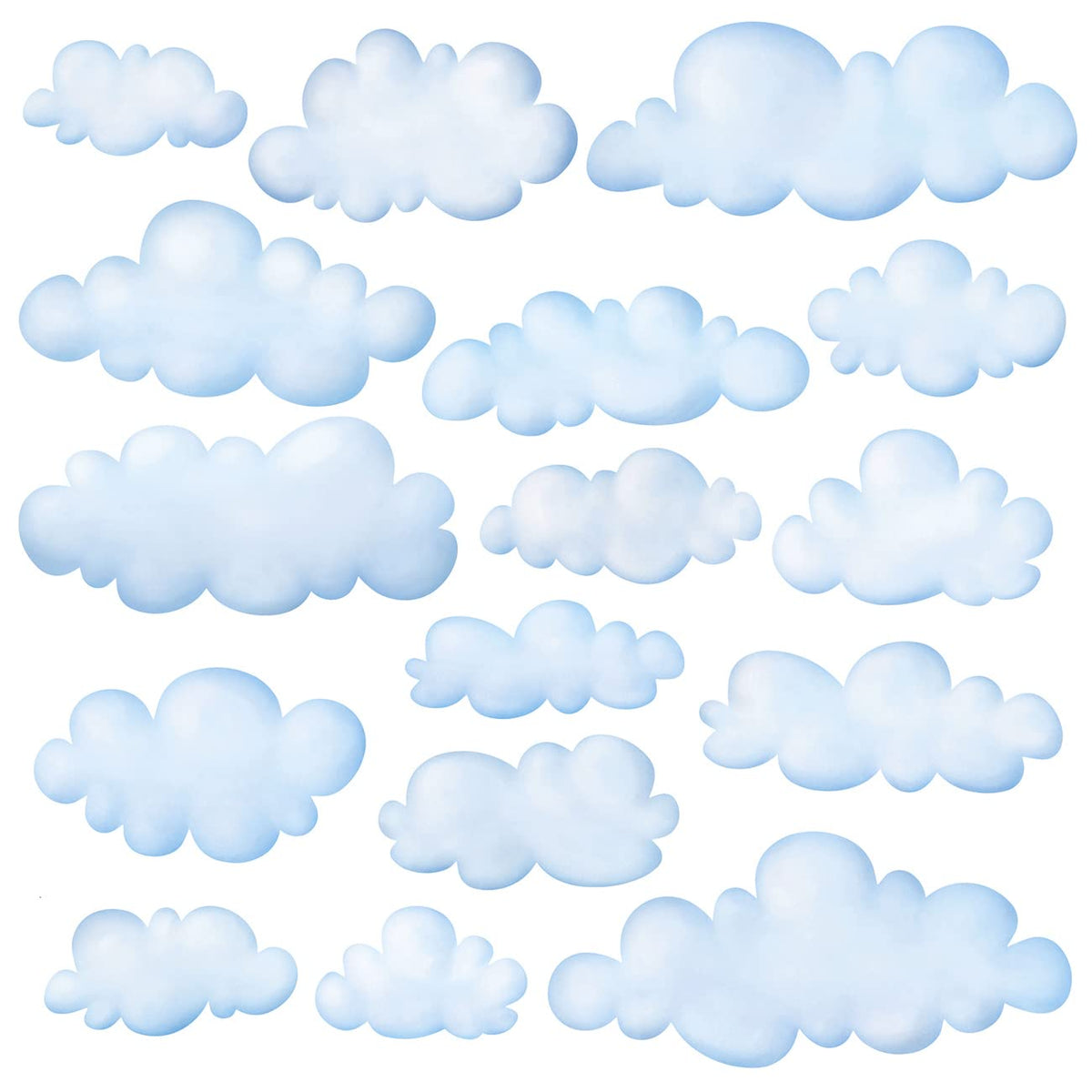 DECOWALL DS9-1702 Clouds wall stickers create a dreamy sky backdrop.
