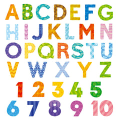 DECOWALL DS9-4003 alphabet letters stickers brighten a child's wall for playful early literacy.