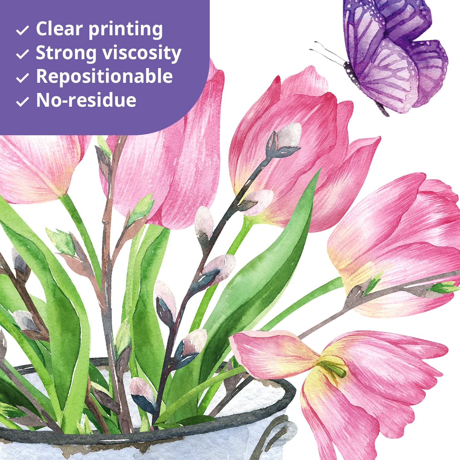 DECOWALL DS9-8055 DIY peel and stick setup for mess-free decorating