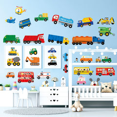 DECOWALL DS9-8064 excavator wall sticker boosts imaginative play and classroom-inspired learning.