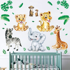 DECOWALL DS9-8067 Lion sticker adds bold safari charm to kids' room décor.