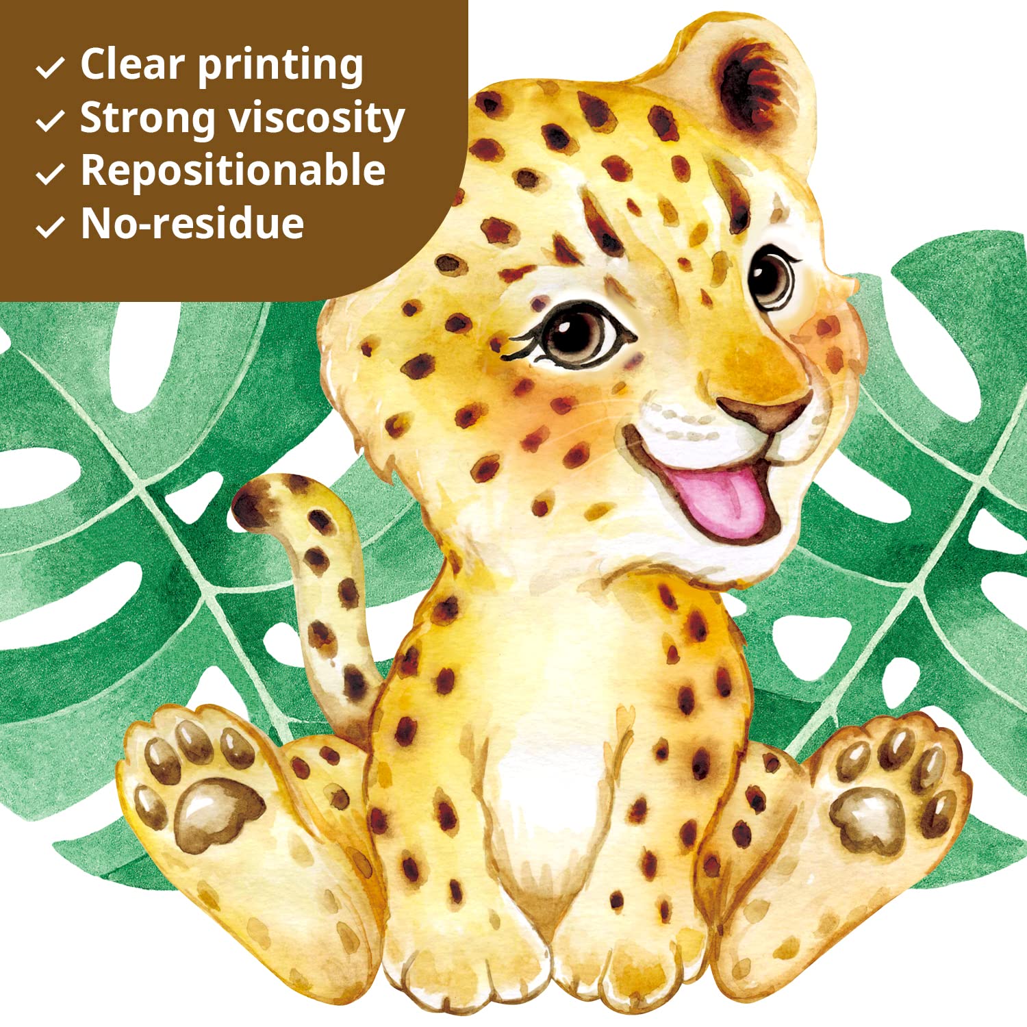 DECOWALL DS9-8067 Monkey sticker inspires exploration in learning corners.