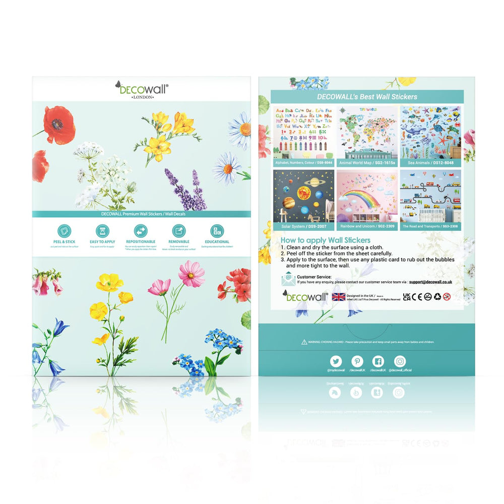 DECOWALL DS9-8091 versatile wall decals fit clean, flat surfaces easily