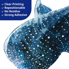 DECOWALL large sea creature stickers: jellyfish cluster brightens bathrooms or bedrooms for curiosity and color.