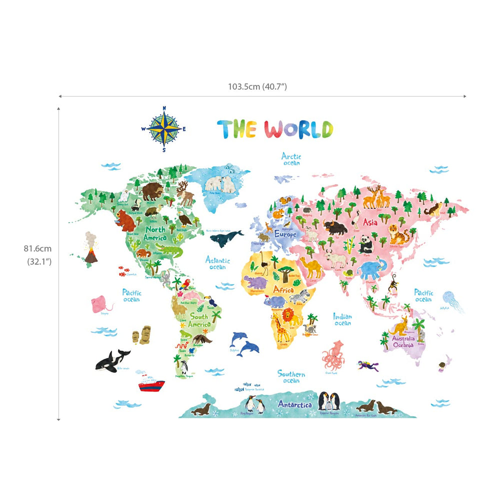 DECOWALL SG2-1615S illustrator-designed artwork adds playful detail to walls