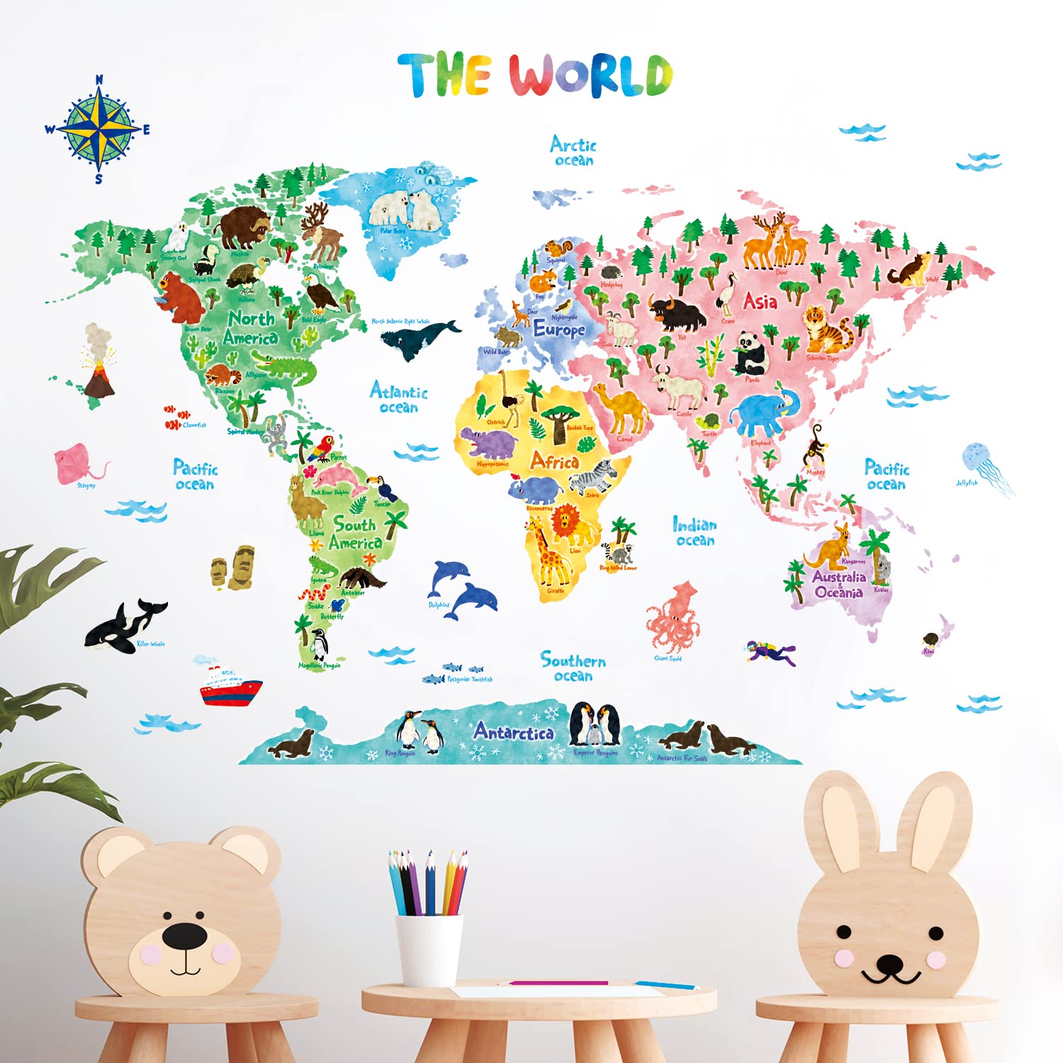 DECOWALL SG2-1615S nursery and bedroom decoration ideas for kids