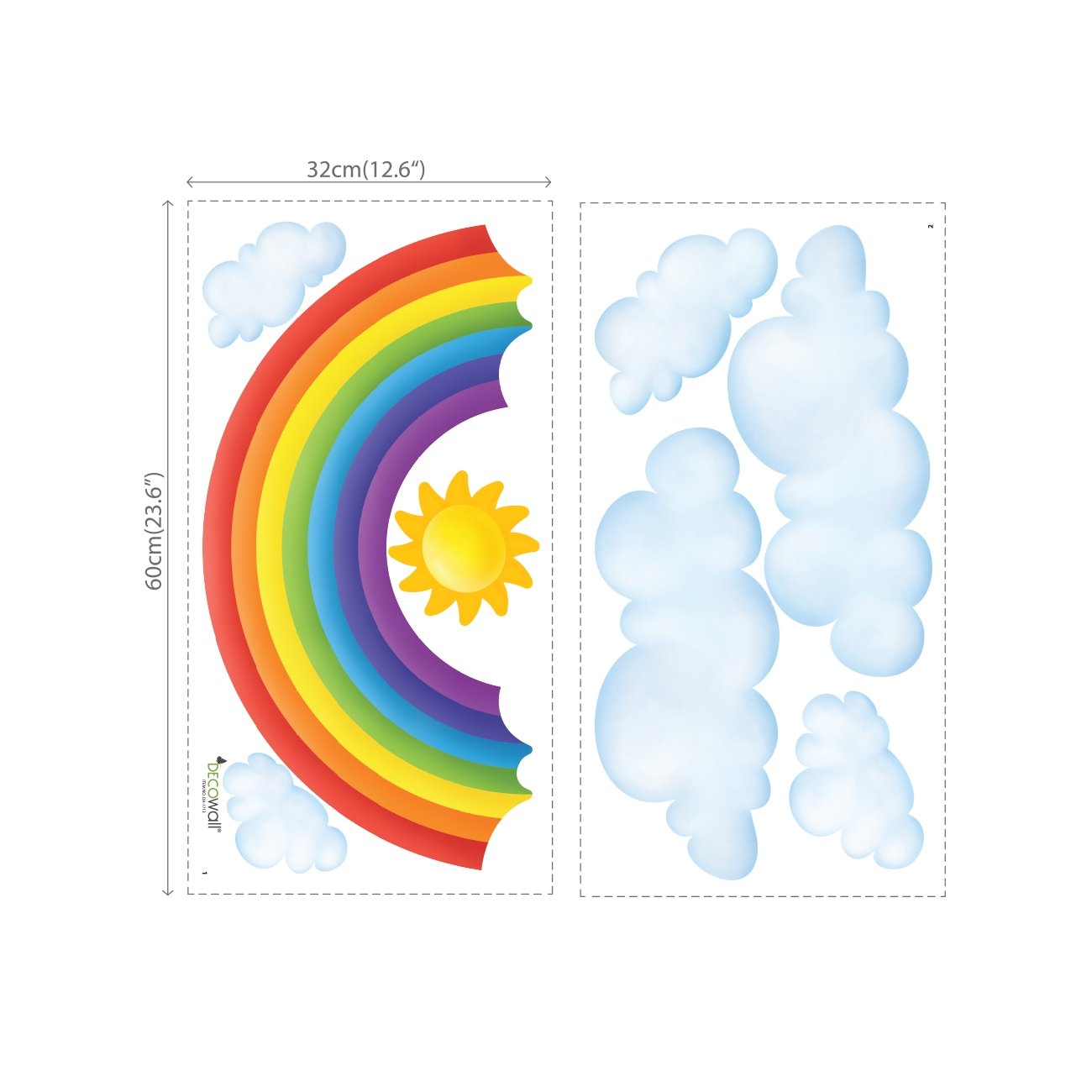 DECOWALL SG2-1713 peel-and-stick design ensures easy repositioning without wall residue