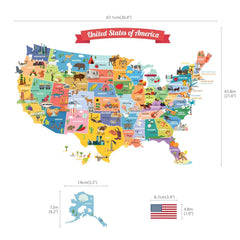 DECOWALL SG2-1906 kids playroom wall decals promote learning corners and storytelling.