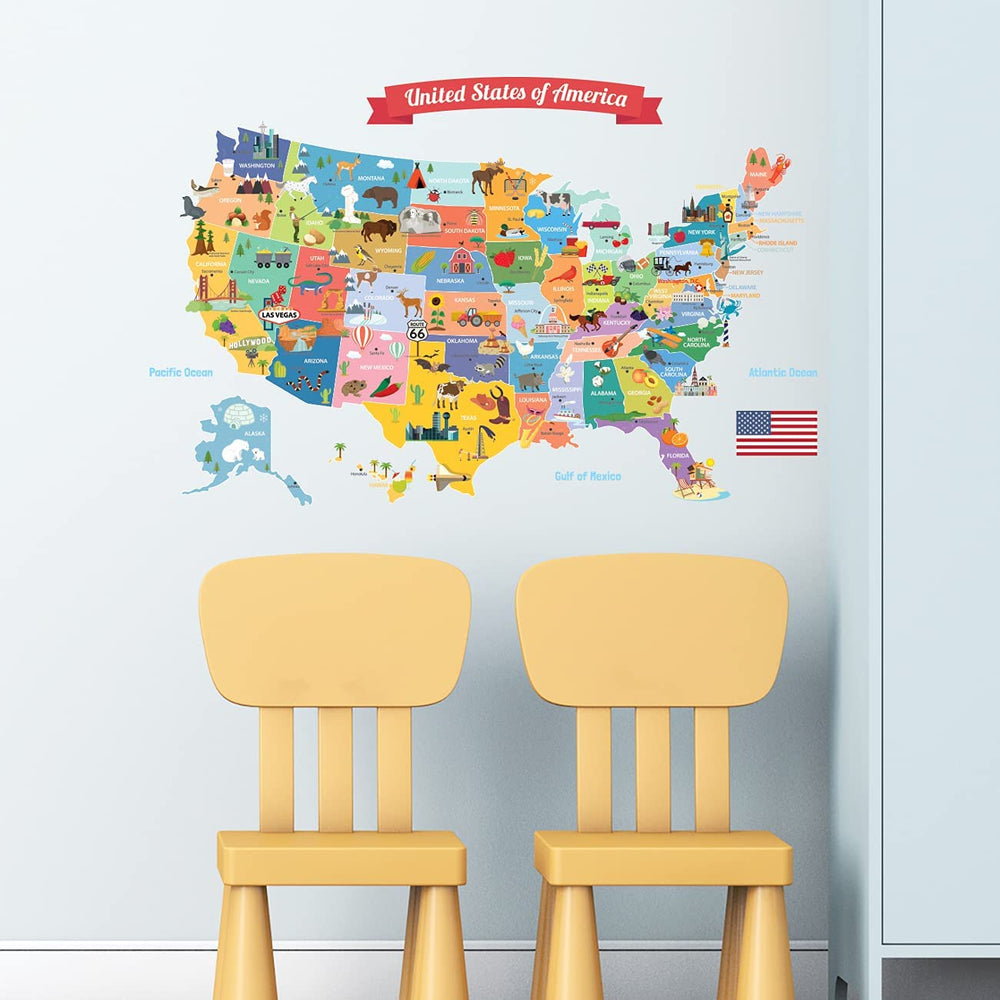 DECOWALL SG2-1906 waterproof removable stickers are easy to reposition without residue.