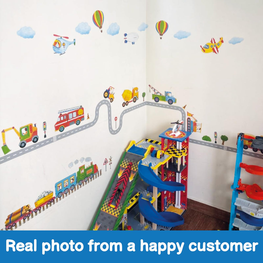 DECOWALL SG2-2107 kids bedroom wall stickers—vibrant colors that liven up spaces
