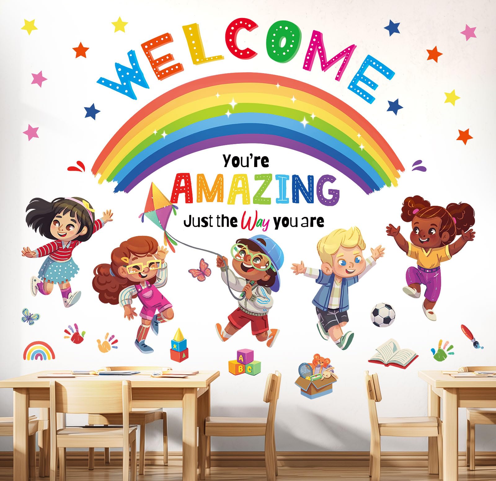 DECOWALL SG2-2403 boy-character figures inspire imaginative corners