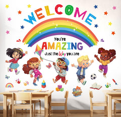 DECOWALL SG2-2403 boy-character figures inspire imaginative corners