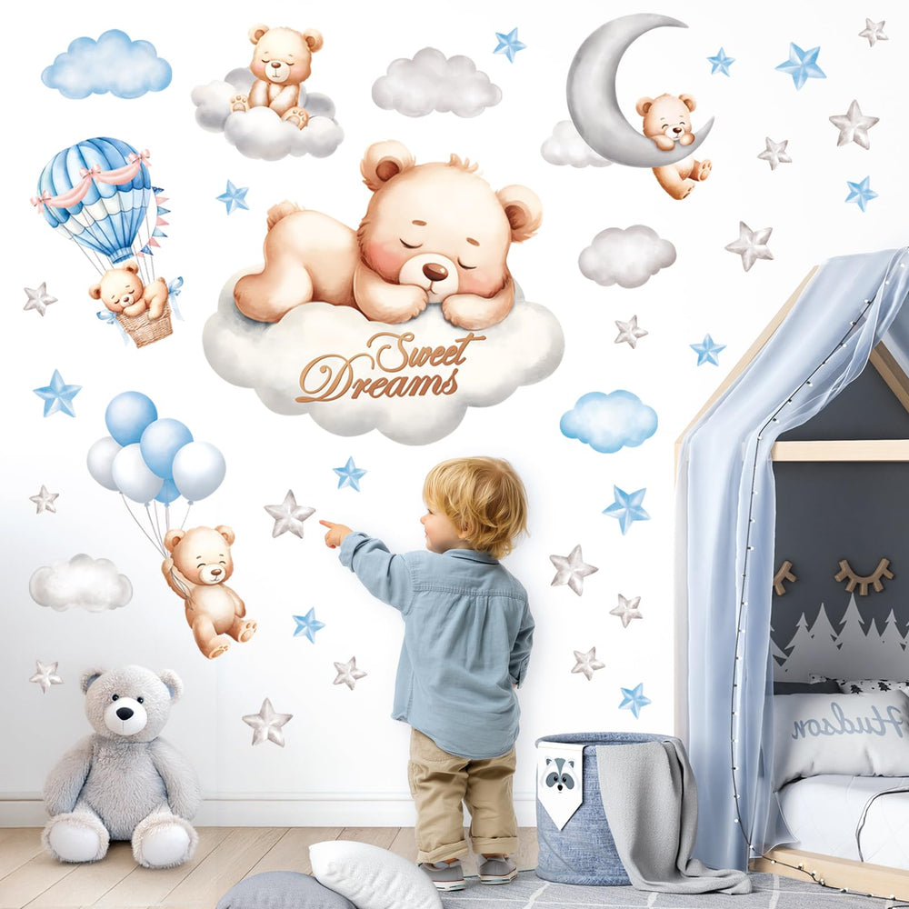 DECOWALL SG2-2407 cloud sticker adds soft, dreamy ambience for nap times