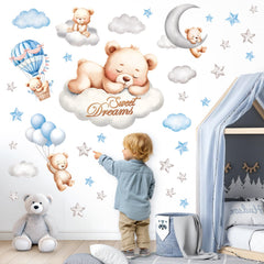 DECOWALL SG2-2407 cloud sticker adds soft, dreamy ambience for nap times