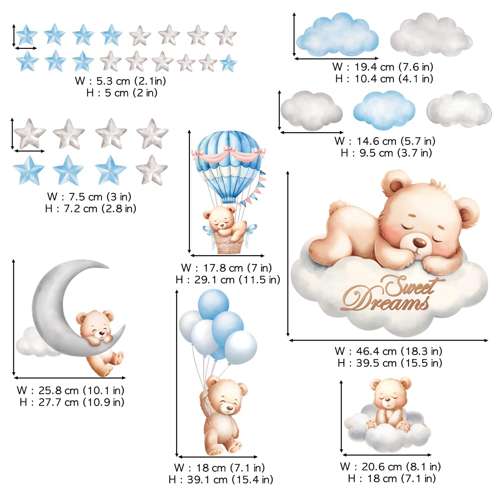 DECOWALL SG2-2407 self-adhesive stickers remove cleanly from smooth surfaces