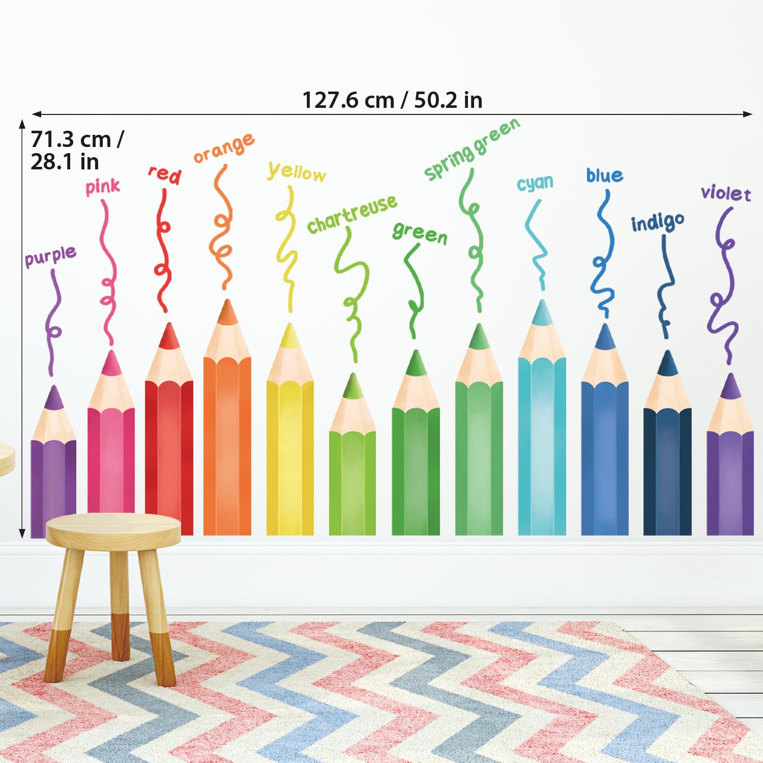 DECOWALL SG2-2417 waterproof stickers stick securely on multiple surfaces.