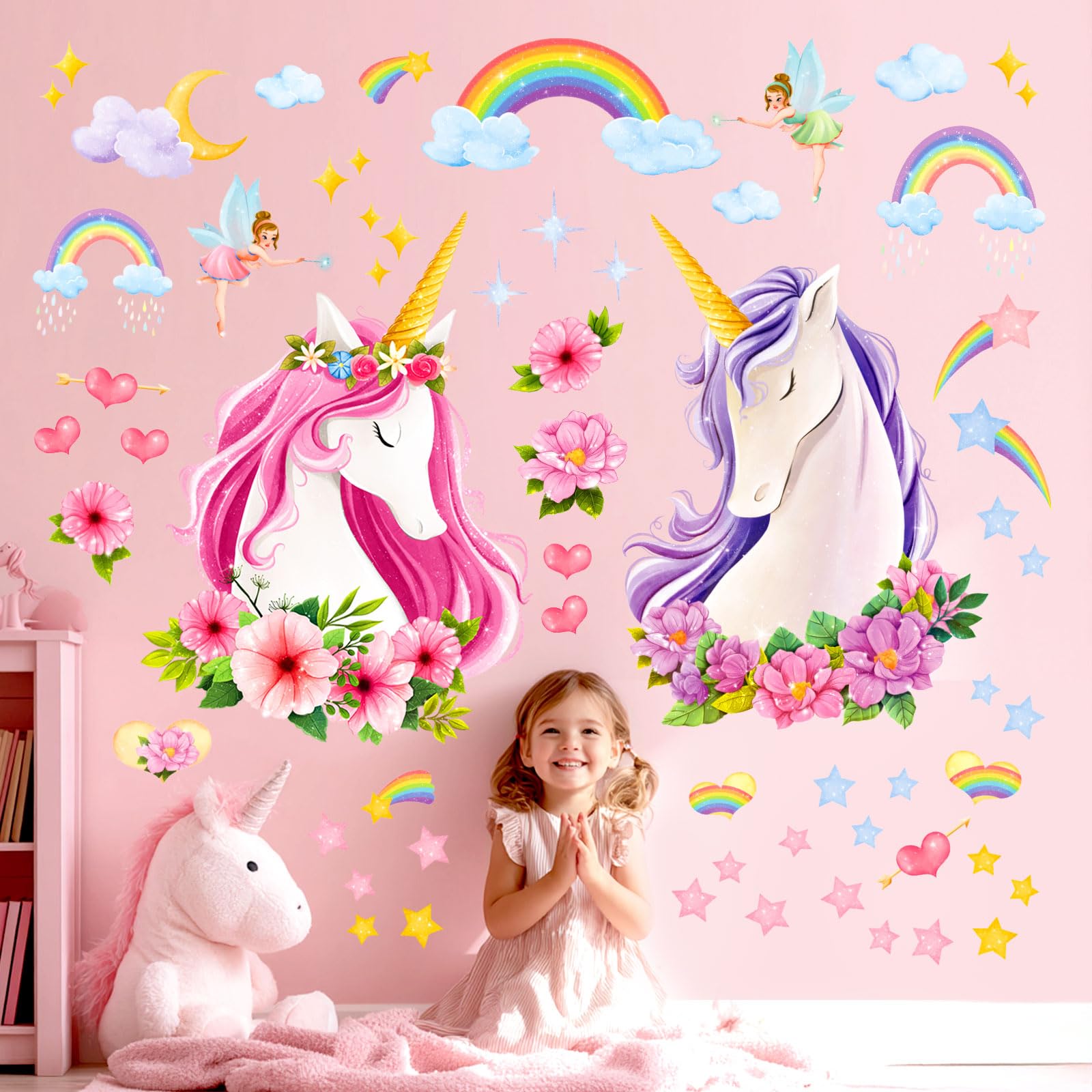 DECOWALL SG-2105 removable stickers for kids room provide easy decorating without residue