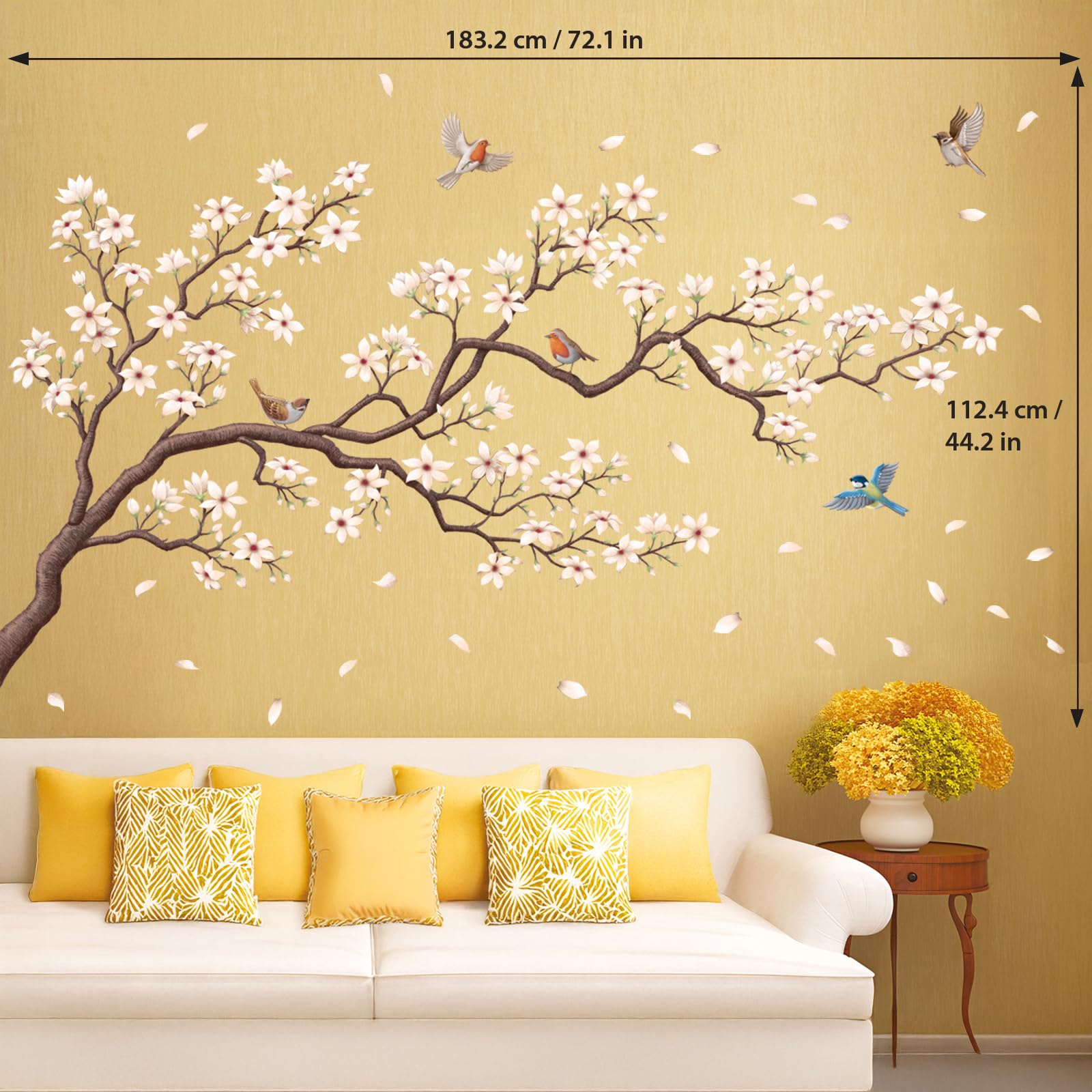 DECOWALL SG4-2213 Bedroom and living room murals offer warm, removable detail.