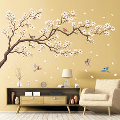 DECOWALL SG4-2213 Floral bird wall art creates nature-inspired focal points for living areas.