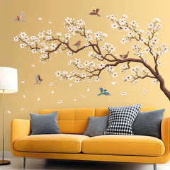 DECOWALL SG4-2317 birds among blossoms creating playful nursery ambience