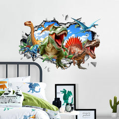Decvictor 3D decal features pterosaurs in flight, ideal for ceiling to wall drama.