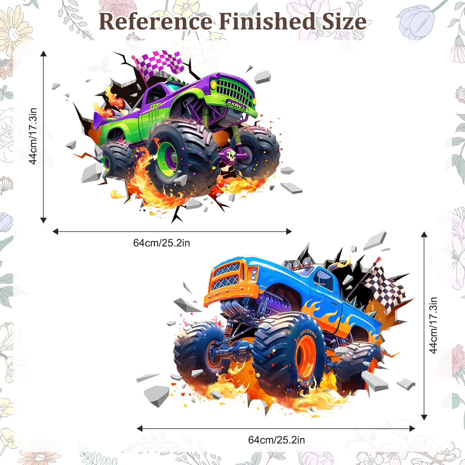 Decvictor 3D Racing Car wall decal brightens nursery or bedroom with dynamic scenes.