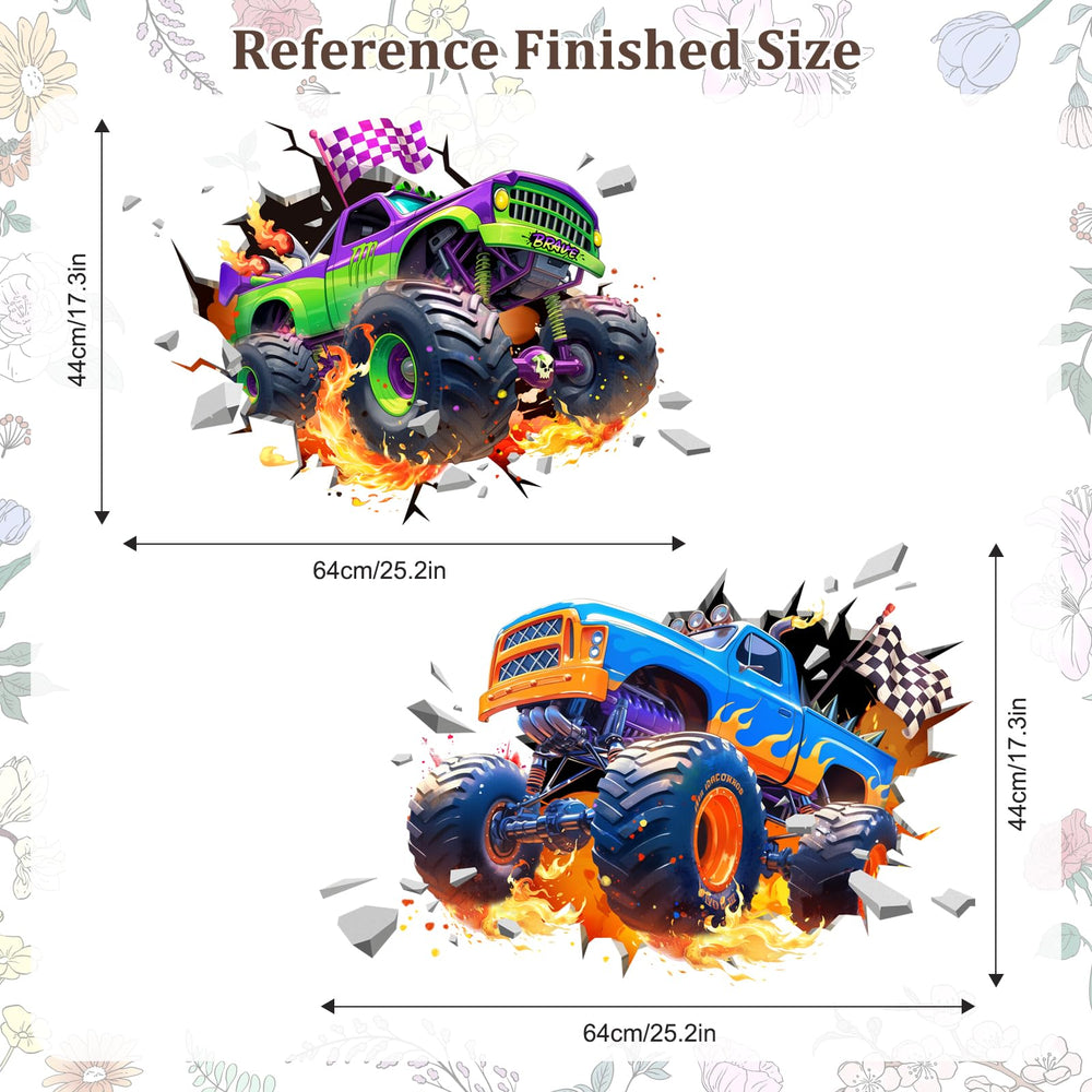 Decvictor 3D Racing Car wall decal brightens nursery or bedroom with dynamic scenes.