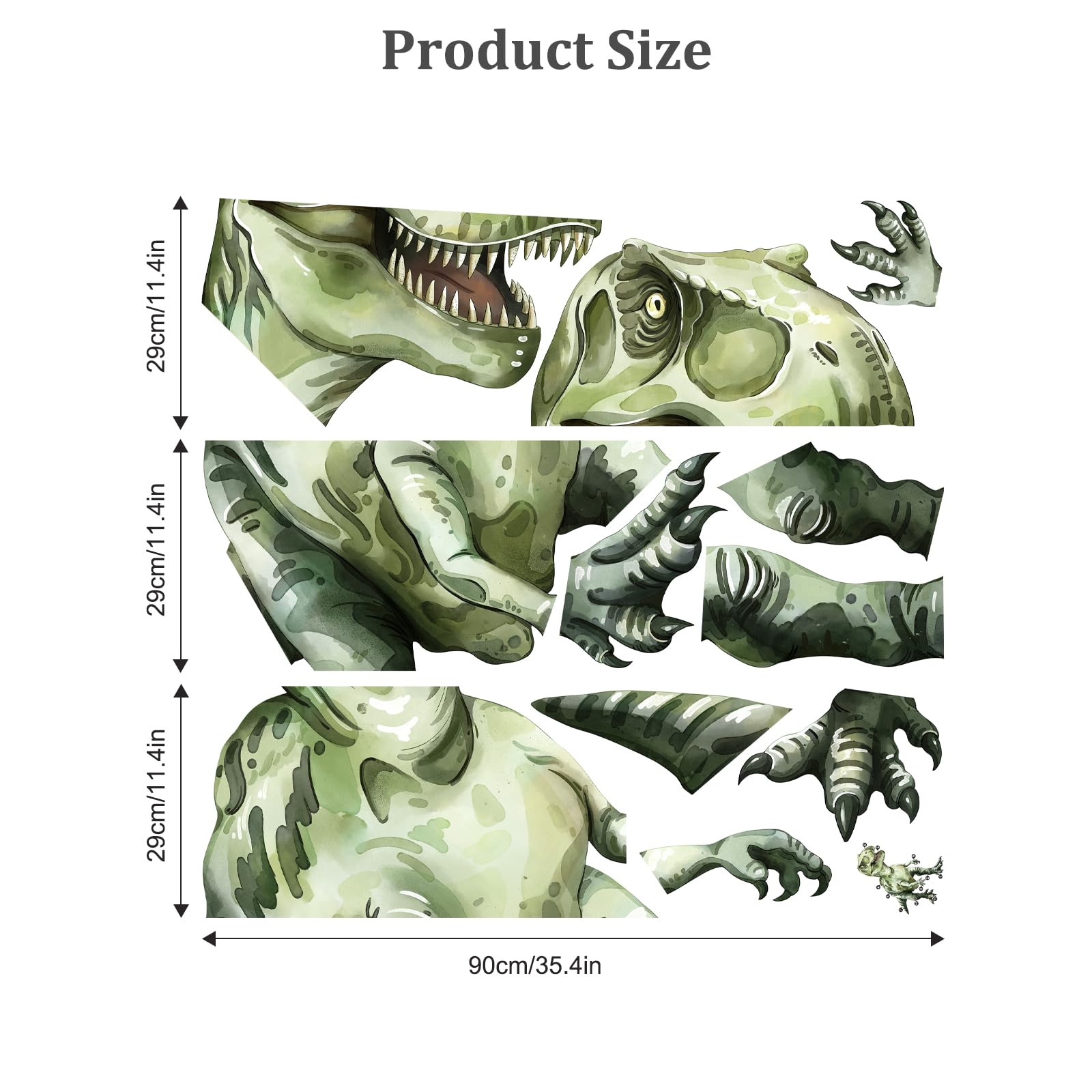 Decvictor dinosaur decals nursery-room setup inspires playful learning and imagination.