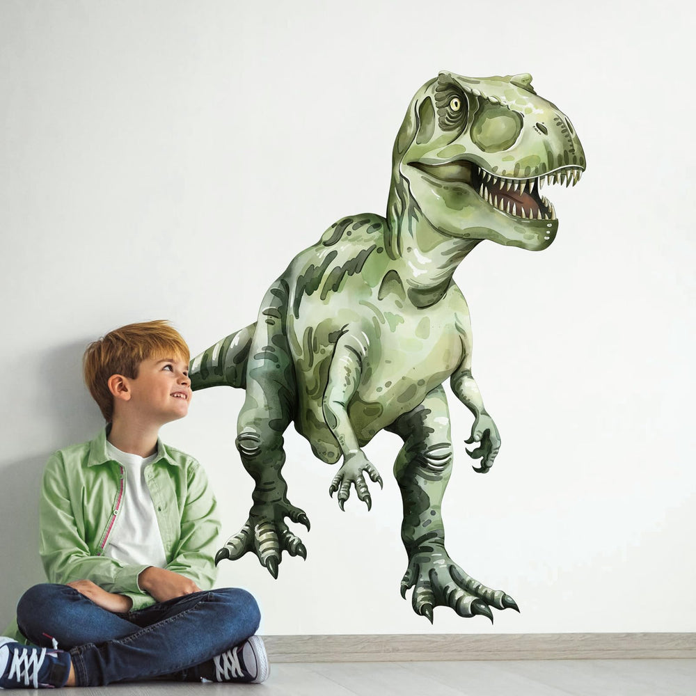 Decvictor Tyrannosaurus jaws close-up highlights lifelike detail for dinosaur fans.