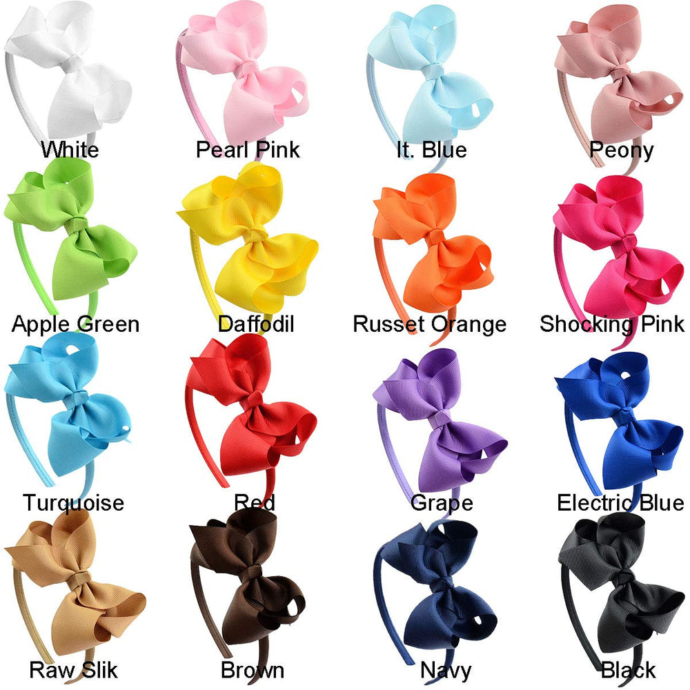 DED 16 Pack Hair Bows party look ready image demonstrates vibrant styling options.