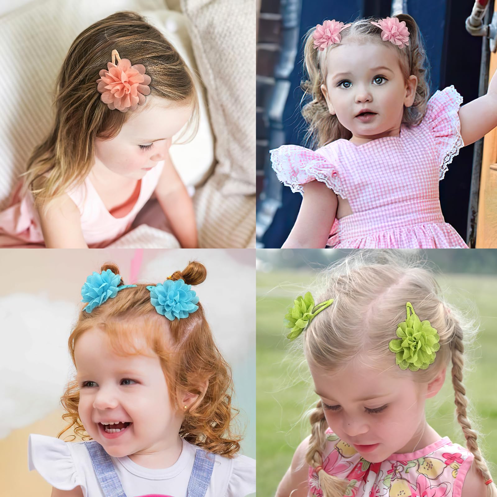 Elegant flower design decorates hairstyles while holding hair neatly