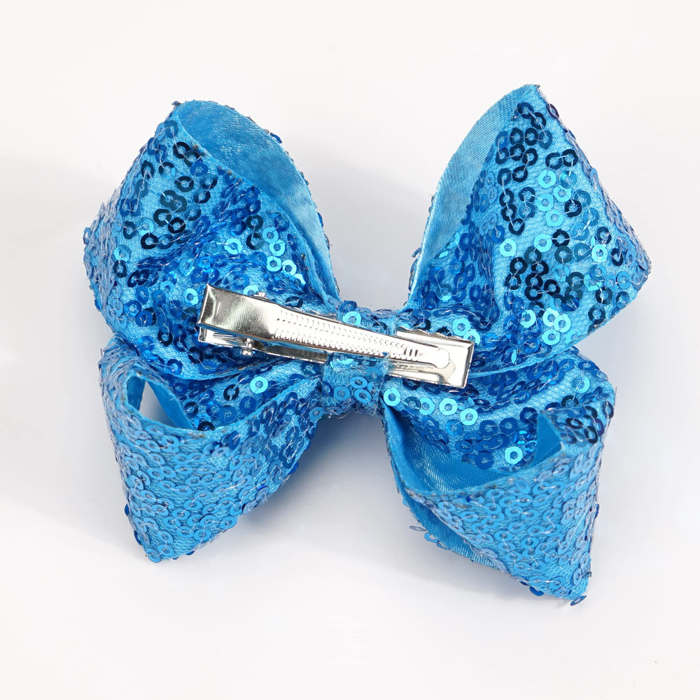 DED baby girls glitter bow detail with shimmering ribbon.