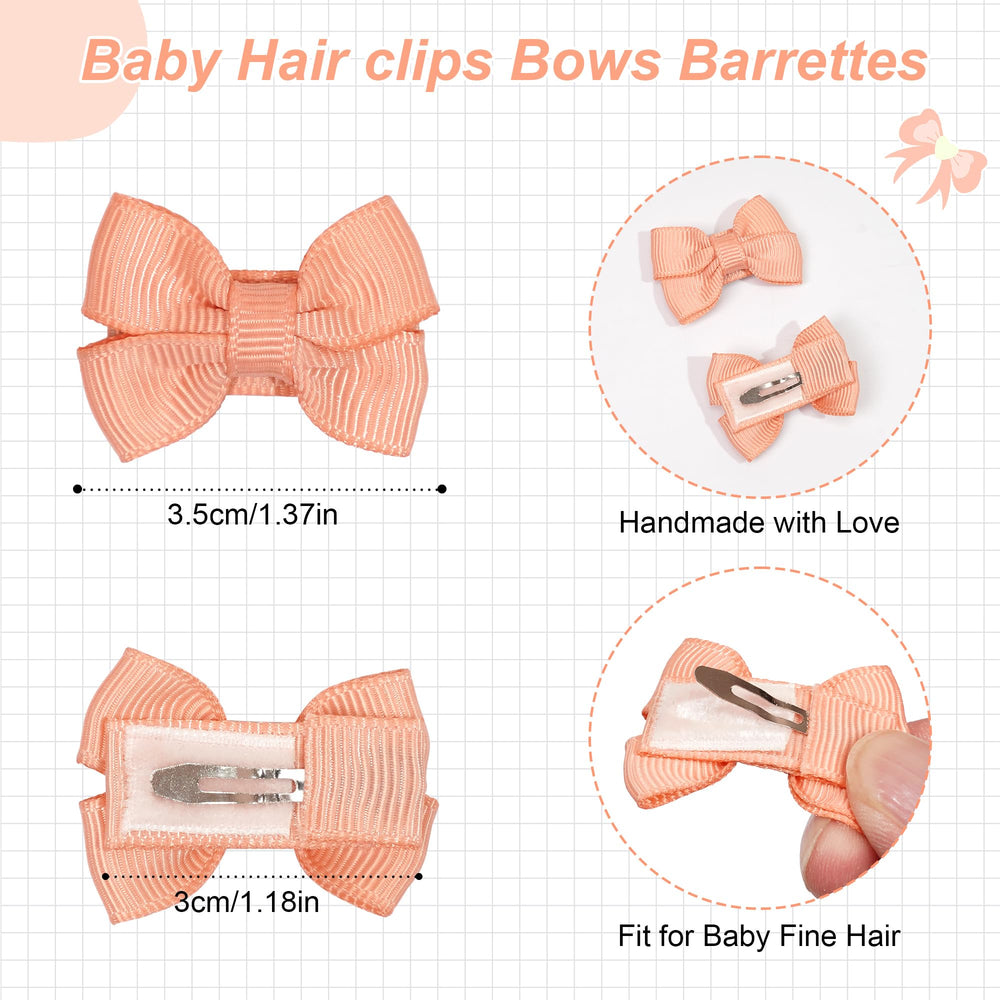 DED baby-hair clips 20 colors arranged together, quick style options for any mood
