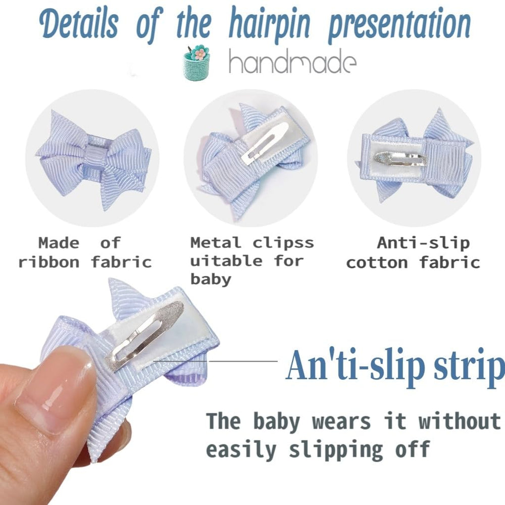 DED Mini Bow Snap Hair Clips yellow closeup showcases versatile color options for outfits.