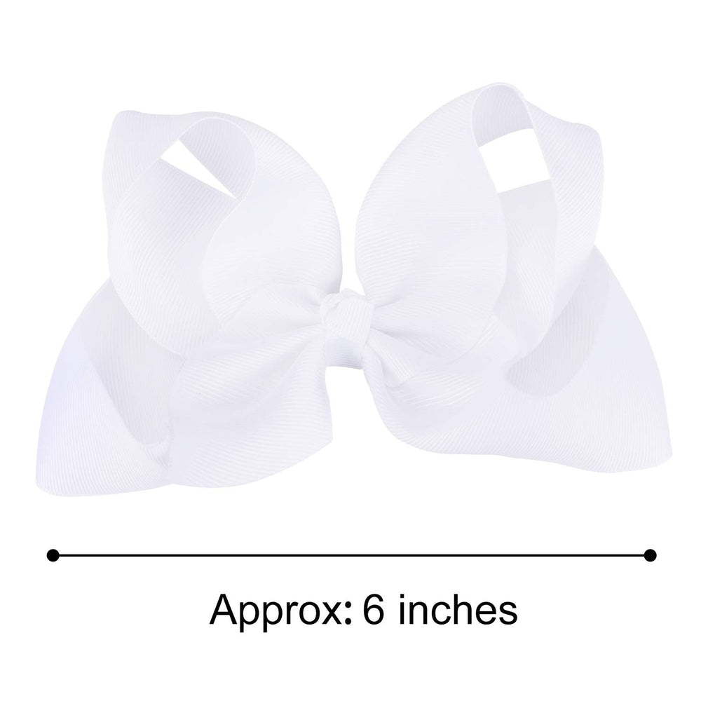 DEEKA big ribbon bows with alligator clips secure hair for daily wear.