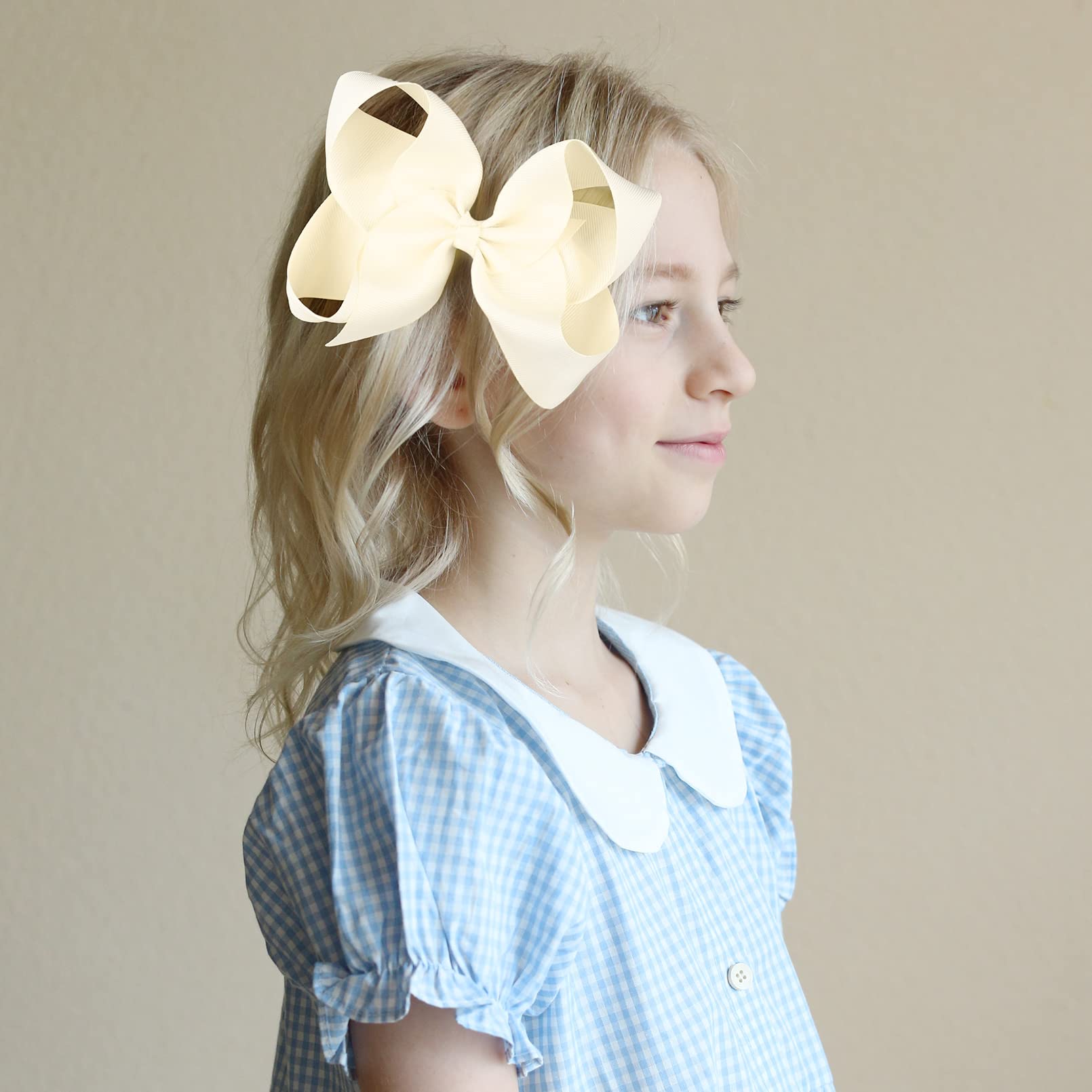 DEEKA hair bow clip ideal for toddlers and teens with gentle wear.