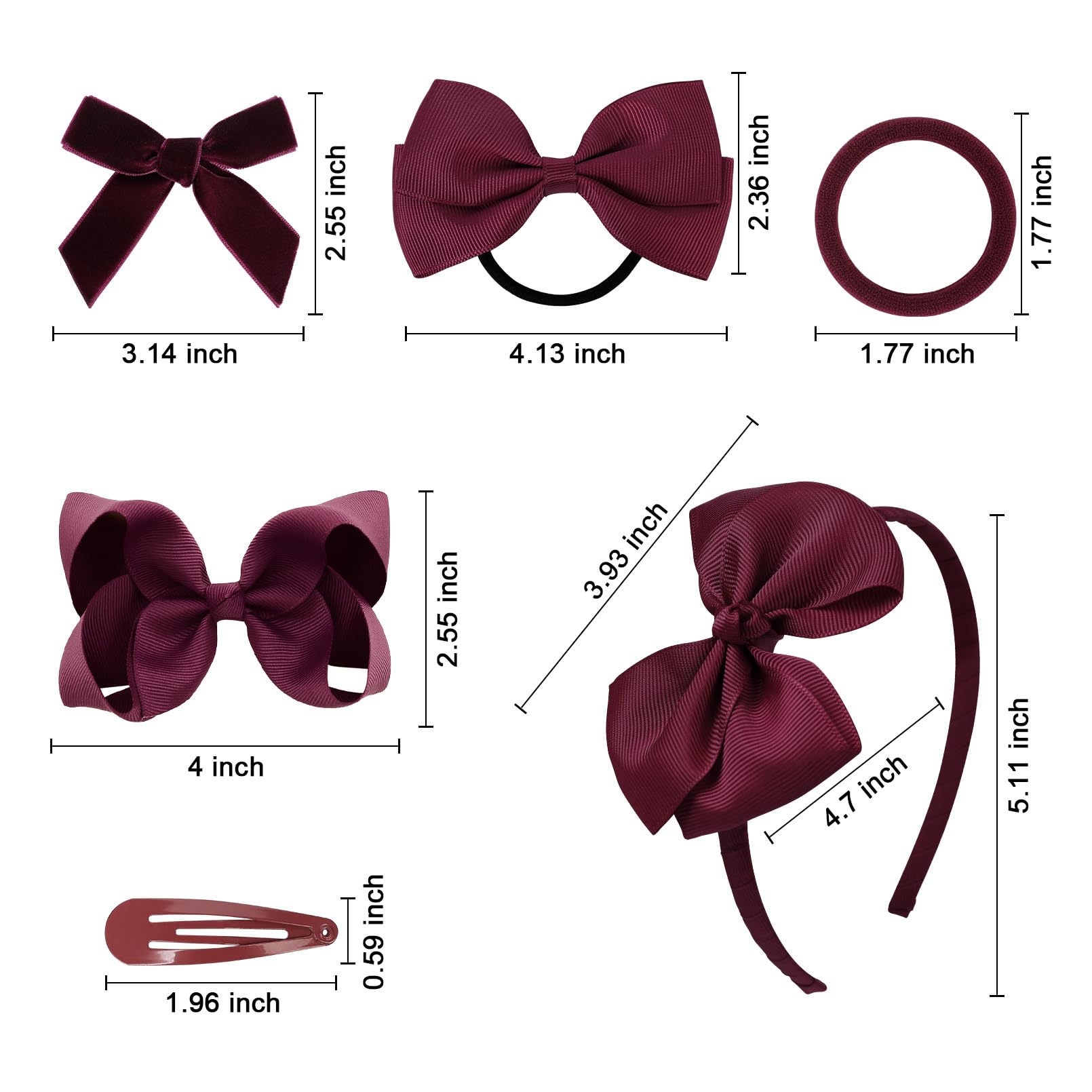 DEEKA burgundy snap hair clips offer quick, reliable hairstyle changes