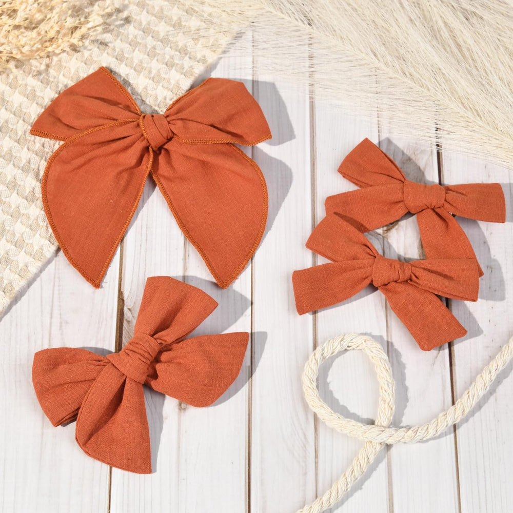 DEEKA ponytail-view bow illustrates quick styling and reliable attachment