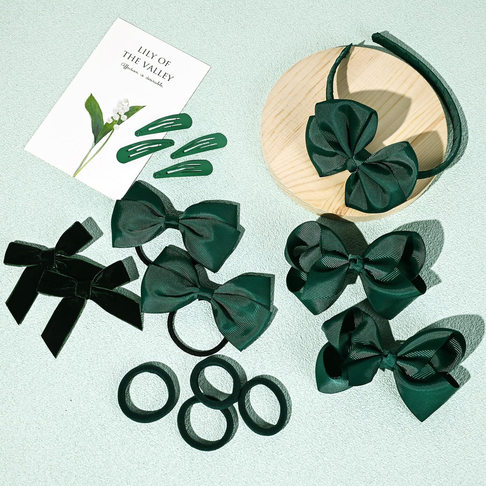 DEEKA velvet bow pair adds versatile styling for parties and birthdays.