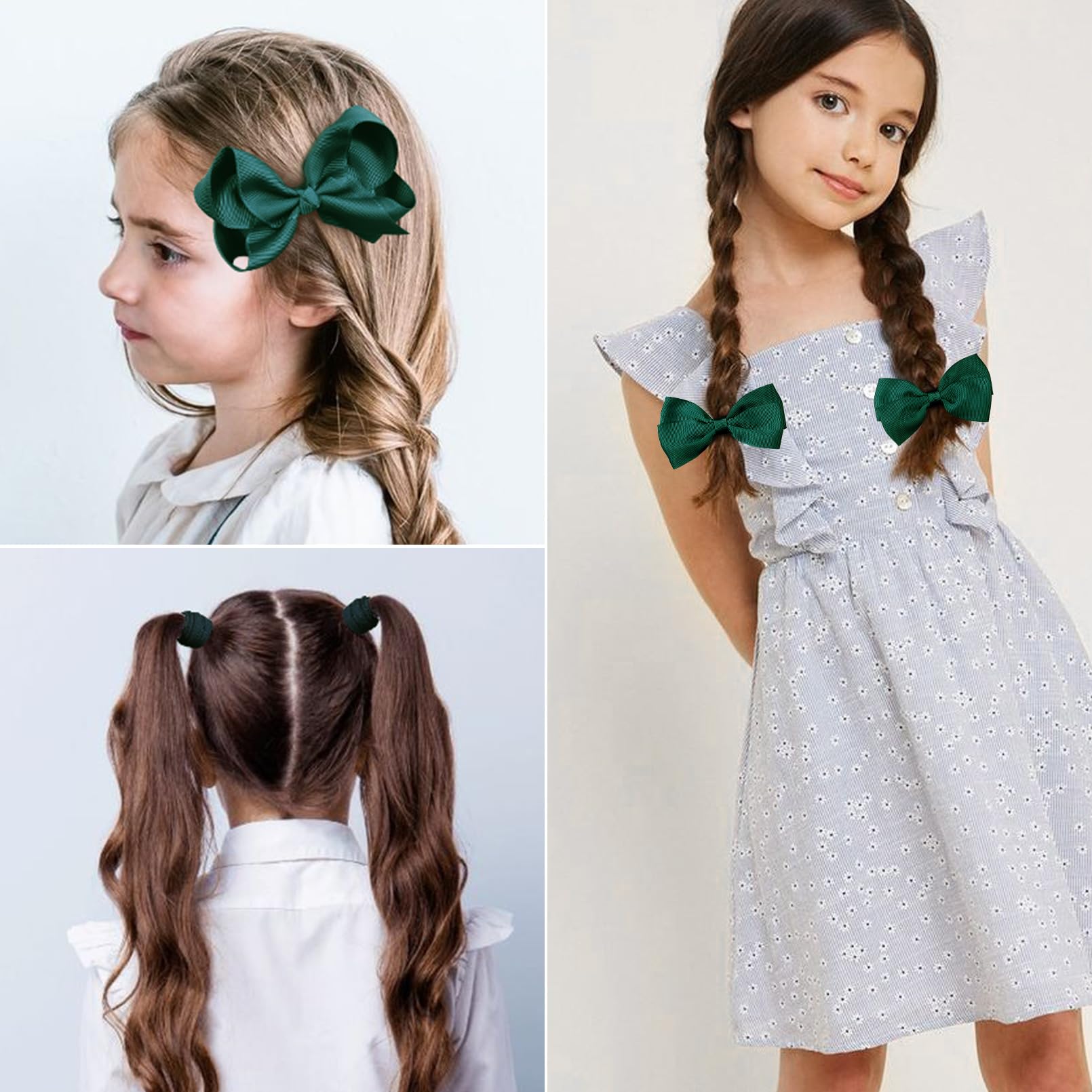 DEEKA snap clips demonstrate secure grip for thick or thin hair.