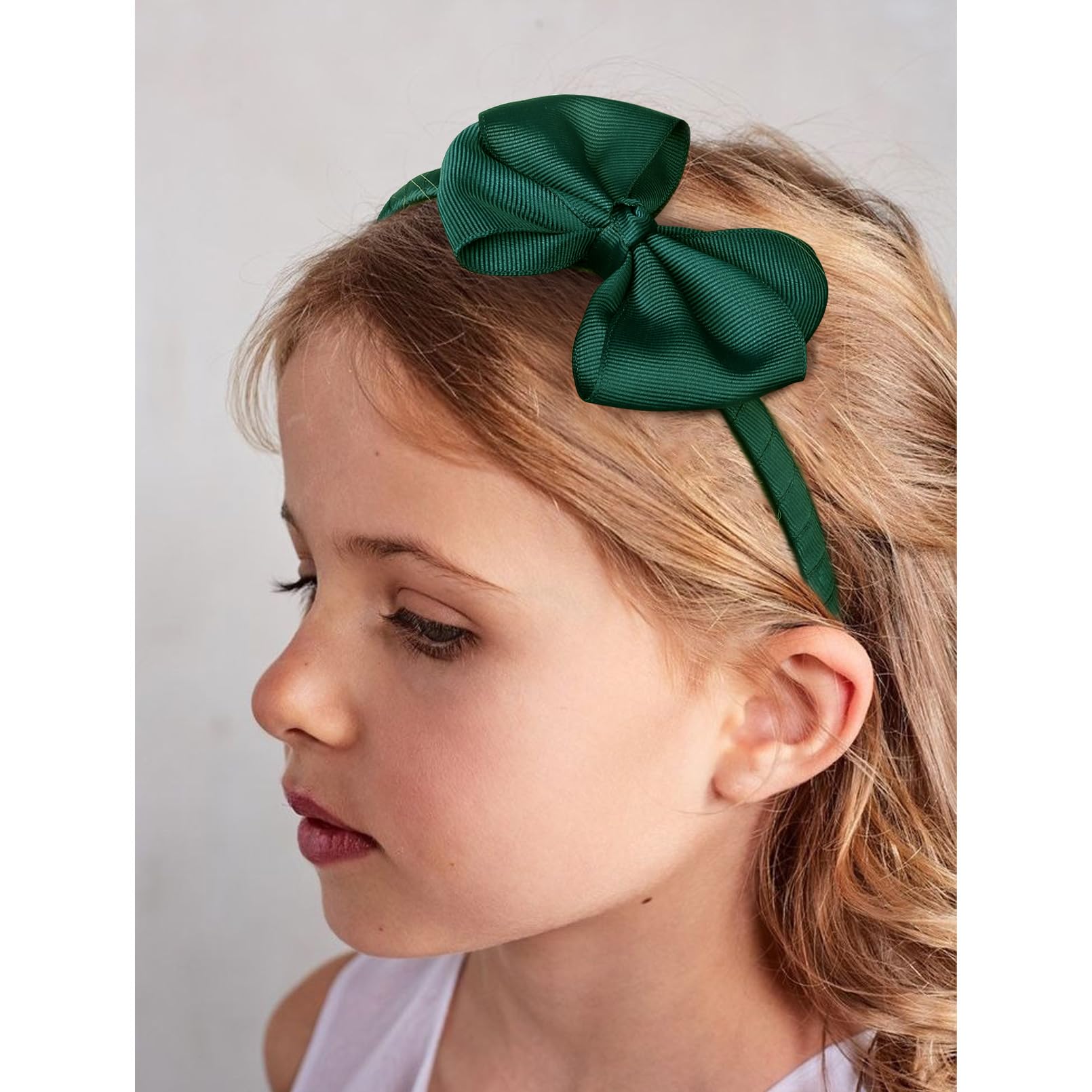DEEKA elastic hair ties image shows stretchable finish and secure hold.