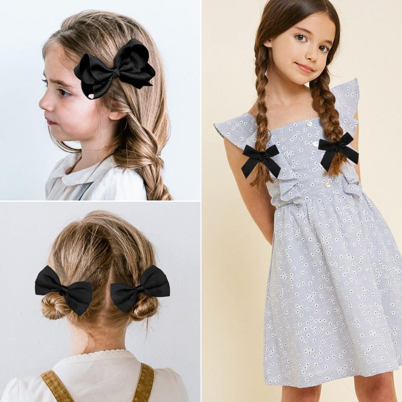 DEEKA hair accessories set snap-clips keep hairstyles secure during activities.